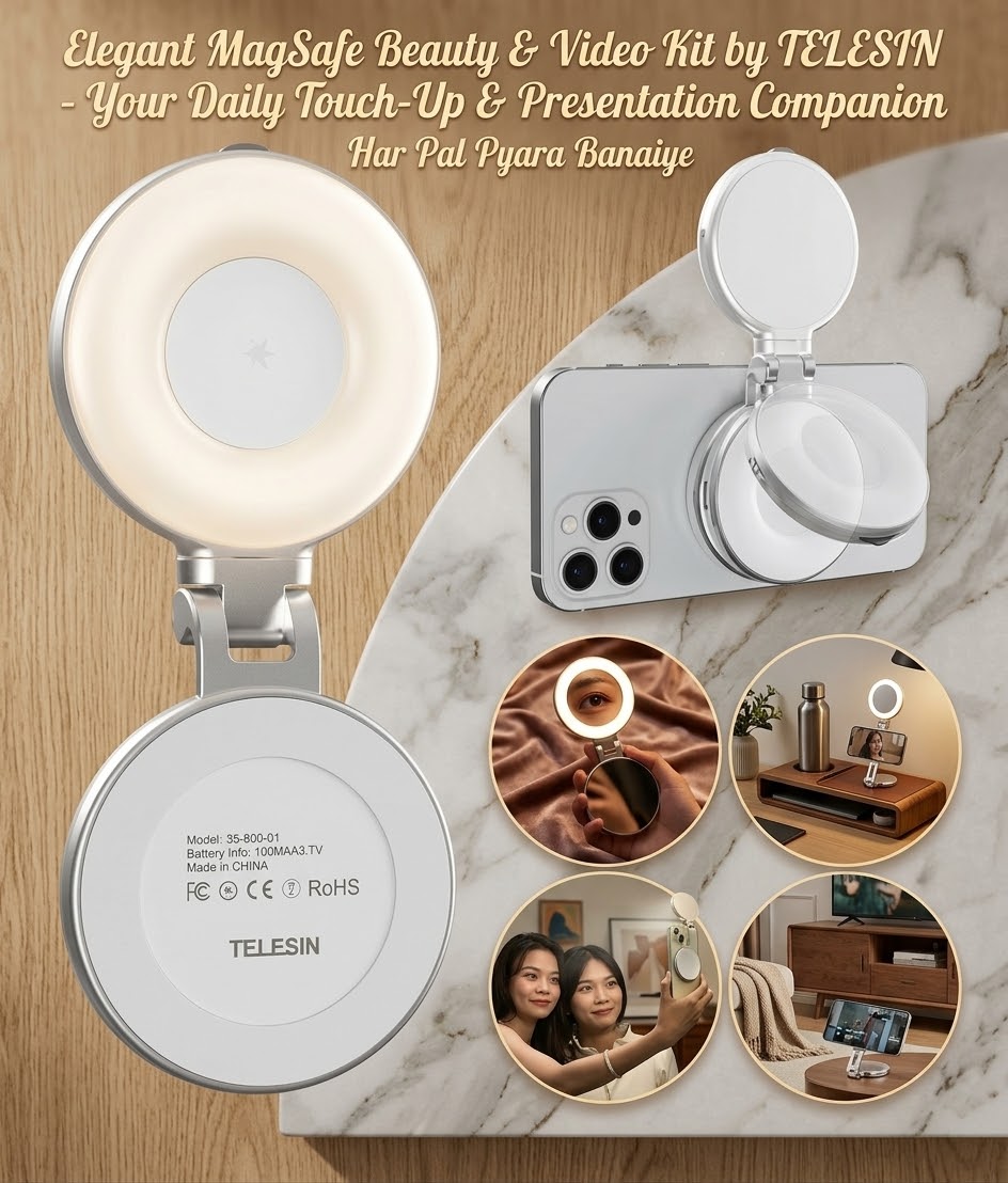 TELESIN - Magnetic Selfie Ring Light